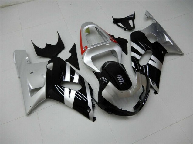 Black Silver 2001-2003 GSXR 600/750 Motorcycle Fairings Black Silver 2001-2003 GSXR 600/750 Motorcycle Fairings