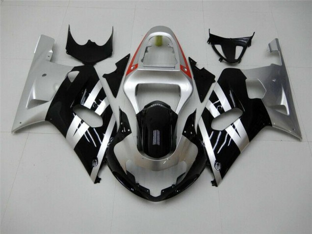 Black Silver 2001-2003 GSXR 600/750 Motorcycle Fairings Black Silver 2001-2003 GSXR 600/750 Motorcycle Fairings