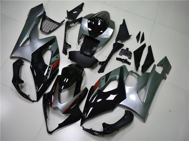 Black Silver 2005-2006 GSXR 1000 Motorcycle Fairings Black Silver 2005-2006 GSXR 1000 Motorcycle Fairings