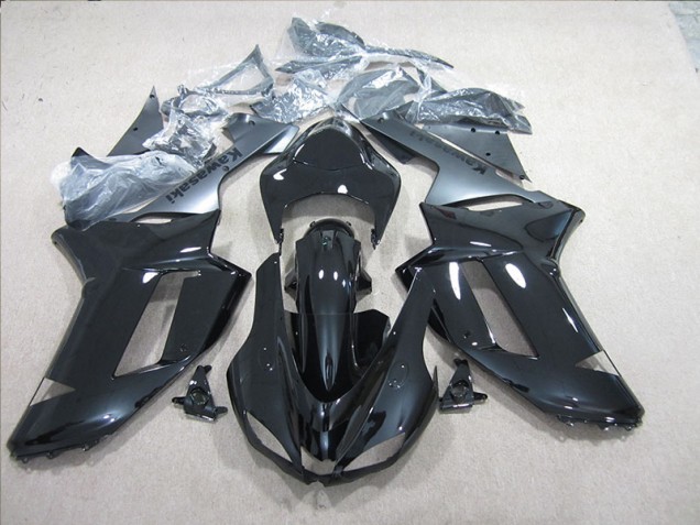 Black Silver 2007-2008 ZX6R Motorcycle Fairings Black Silver 2007-2008 ZX6R Motorcycle Fairings