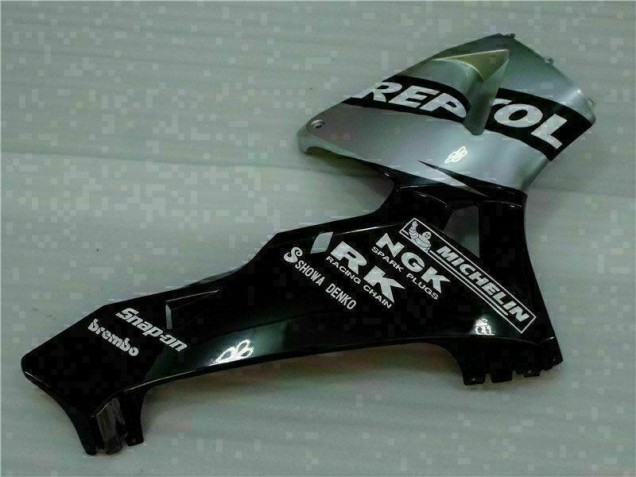 Black Silver Repsol 2005-2006 CBR600RR Motorcycle Fairings Black Silver Repsol 2005-2006 CBR600RR Motorcycle Fairings