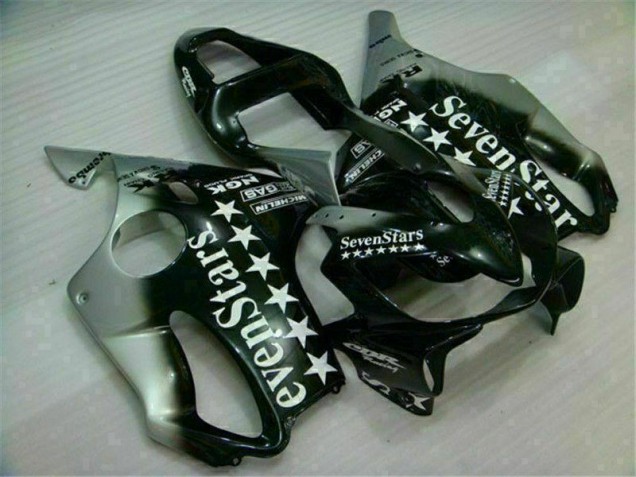 Black Silver SevenStarss 2001-2003 CBR600 F4i Motorcycle Fairings Black Silver SevenStarss 2001-2003 CBR600 F4i Motorcycle Fairings