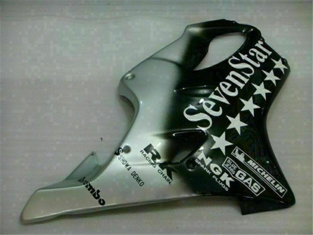 Black Silver SevenStarss 2001-2003 CBR600 F4i Motorcycle Fairings Black Silver SevenStarss 2001-2003 CBR600 F4i Motorcycle Fairings