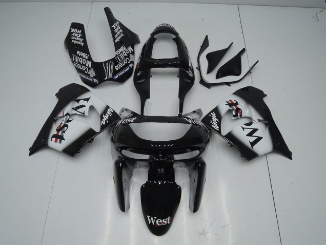 Black West 1998-1999 ZX9R Motorcycle Fairings Black West 1998-1999 ZX9R Motorcycle Fairings