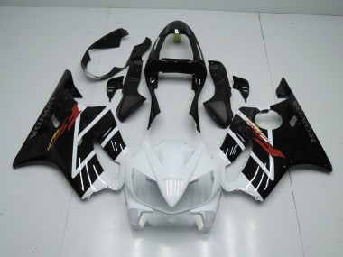 Black White 2001-2003 CBR600 F4i Motorcycle Fairings