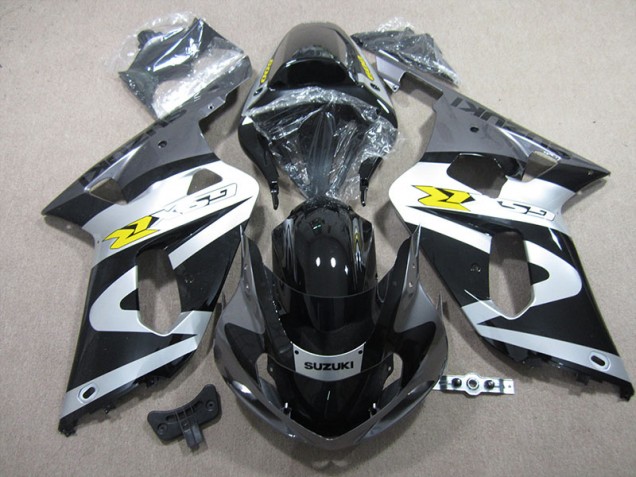 Black White 2001-2003 GSXR 600 Motorcycle Fairings Black White 2001-2003 GSXR 600 Motorcycle Fairings