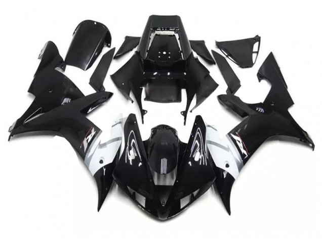 Black White 2002-2003 YZF R1 Motorcycle Fairing Black White 2002-2003 YZF R1 Motorcycle Fairing