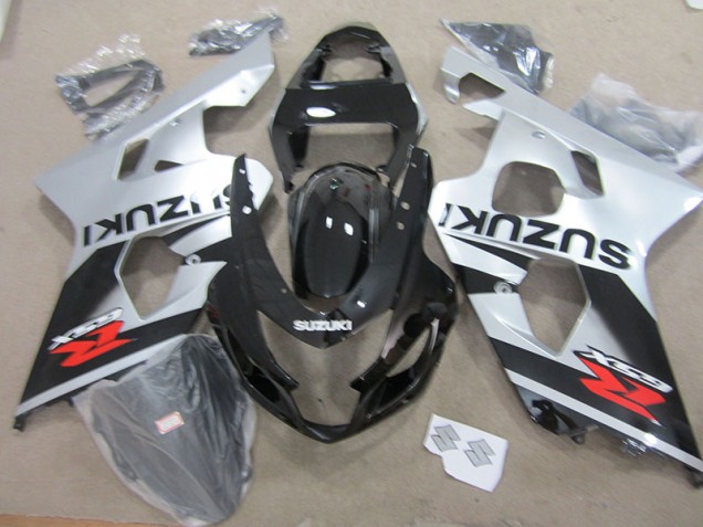 Black White 2004-2005 GSXR 750 Motorcycle Fairings Black White 2004-2005 GSXR 750 Motorcycle Fairings