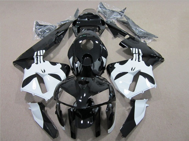 Black White 2005-2006 CBR600RR Motorcycle Fairing