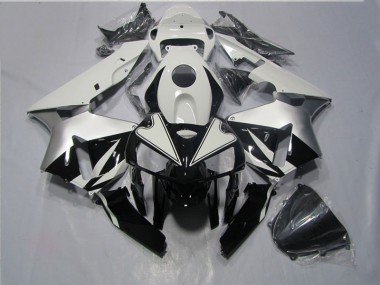 Black White 2005-2006 CBR600RR Motorcycle Fairings
