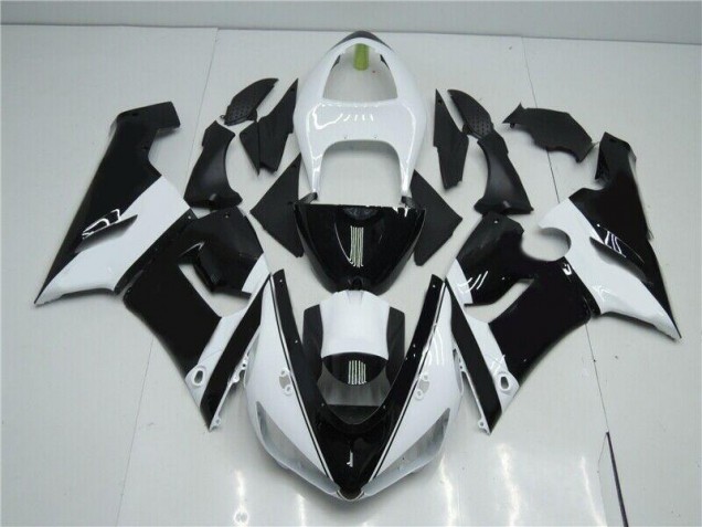 Black White 2005-2006 ZX6R Motorcycle Fairings Black White 2005-2006 ZX6R Motorcycle Fairings