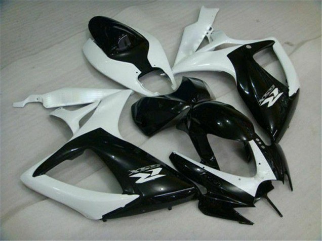 Black White 2006-2007 GSXR 600/750 Motorcycle Fairings Black White 2006-2007 GSXR 600/750 Motorcycle Fairings