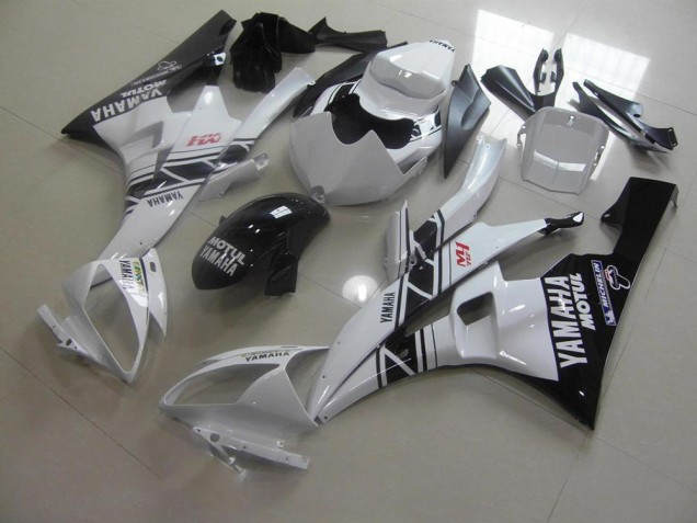 Black White 2006-2007 YZF R6 Motorcycle Fairing Black White 2006-2007 YZF R6 Motorcycle Fairing
