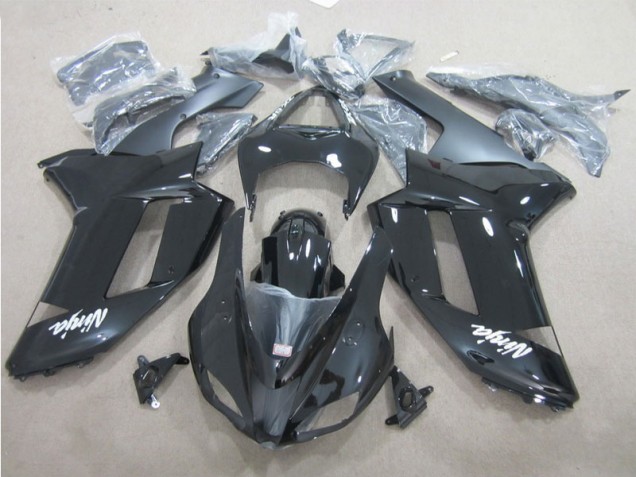Black White 2007-2008 ZX6R Motorcycle Fairings Black White 2007-2008 ZX6R Motorcycle Fairings