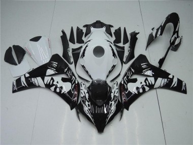 Black White 2008-2011 CBR1000RR Motorcycle Fairings