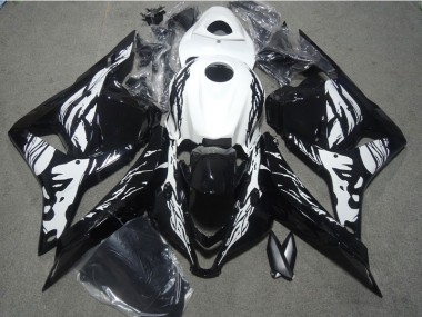 Black White 2009-2012 CBR600RR Motorcycle Fairing