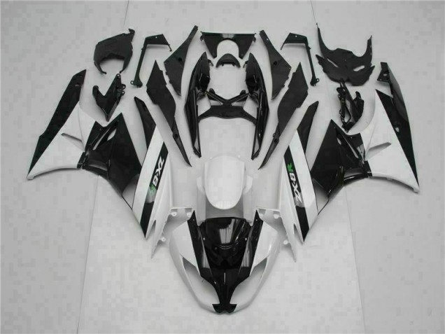 Black White 2009-2012 ZX6R Motorcycle Fairings Black White 2009-2012 ZX6R Motorcycle Fairings