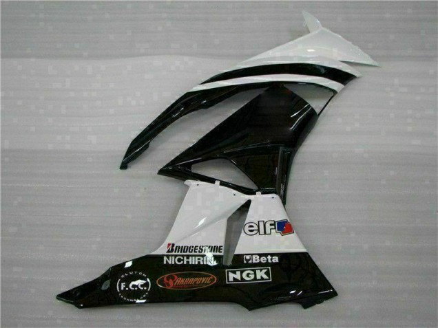 Black White 3M Touch4 2009-2012 ZX6R Motorcycle Fairings Black White 3M Touch4 2009-2012 ZX6R Motorcycle Fairings
