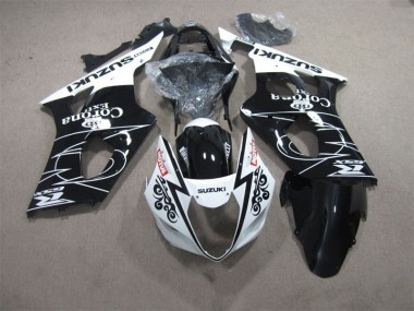 Black White Corona Extra Motul 2003-2004 GSXR 1000 Motorcycle Fairings