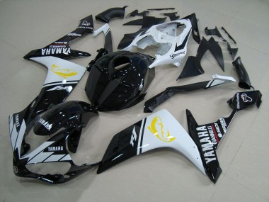 Black White Dolphin 2007-2008 YZF R1 Motorcycle Fairings