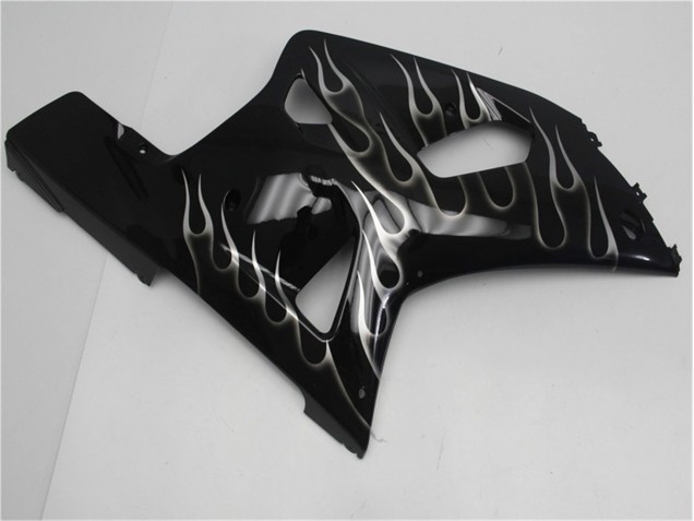 Black White Flame 2001-2003 GSXR 600/750 Motorcycle Fairings Black White Flame 2001-2003 GSXR 600/750 Motorcycle Fairings