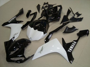 Black White Gold 2007-2008 YZF R1 Motorcycle Fairings