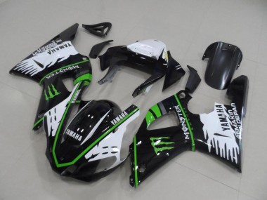 Black White Green Monster 2000-2001 YZF R1 Motorcycle Fairing