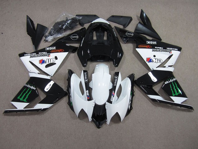 Black White Monster 2003-2005 ZX10R Motorcycle Fairings Black White Monster 2003-2005 ZX10R Motorcycle Fairings