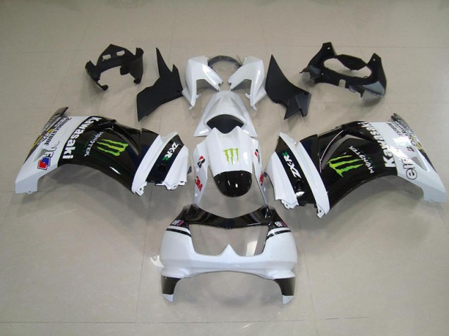 Black White Monster 2008-2012 ZX250R Motorcycle Fairings Black White Monster 2008-2012 ZX250R Motorcycle Fairings