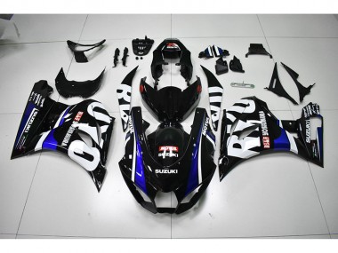 Black White Motul 2017-2021 GSXR 1000 Motorcycle Fairings