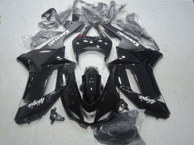 Black White Ninja 2007-2008 ZX6R Motorcycle Fairings Black White Ninja 2007-2008 ZX6R Motorcycle Fairings