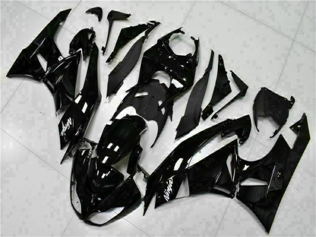 Black White Ninja 2009-2012 ZX6R Motorcycle Fairings Black White Ninja 2009-2012 ZX6R Motorcycle Fairings