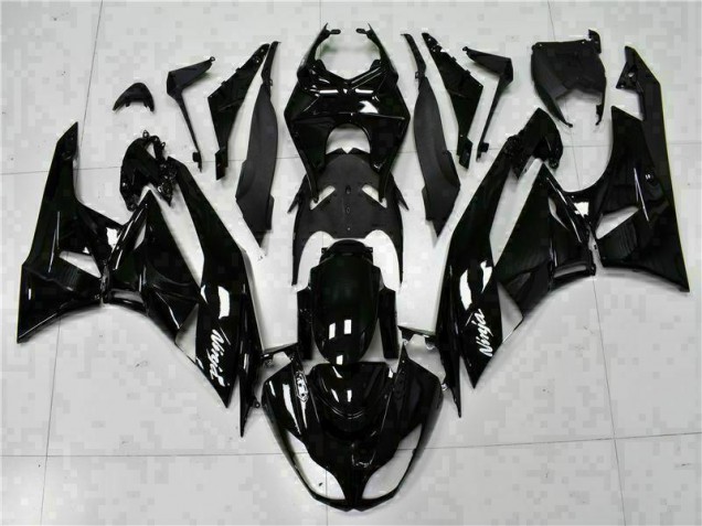 Black White Ninja 2009-2012 ZX6R Motorcycle Fairings Black White Ninja 2009-2012 ZX6R Motorcycle Fairings