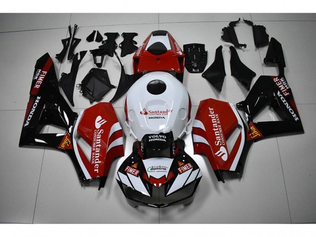 Black White Red Santander 2012-2016 CBR1000RR Motorcycle Fairings Black White Red Santander 2012-2016 CBR1000RR Motorcycle Fairings