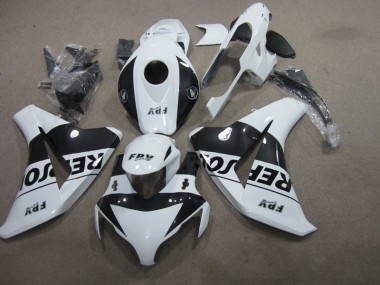 Black White Repsol 2008-2011 CBR1000RR Motorcycle Fairings