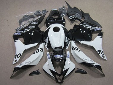 Black White Repsol 2009-2012 CBR600RR Motorcycle Fairings