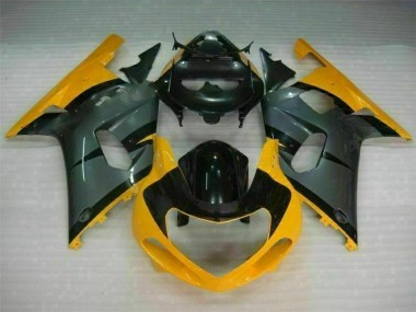 Black Yellow 2001-2003 GSXR 600/750 Motorcycle Fairings