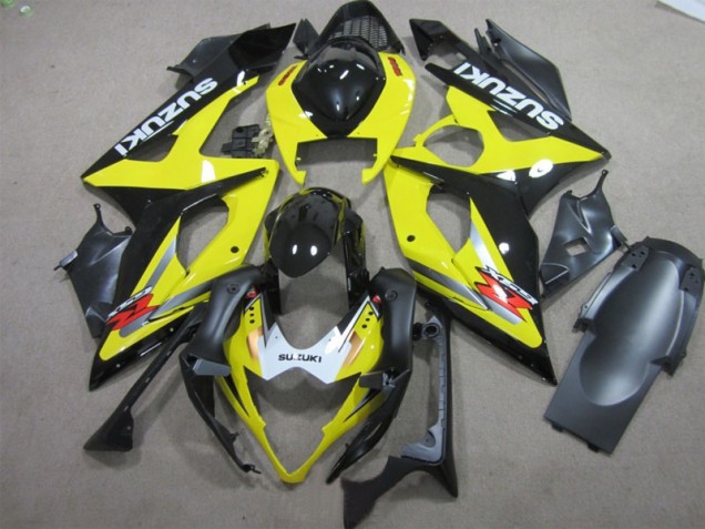 Black Yellow 2005-2006 GSXR 1000 Motorcycle Fairings