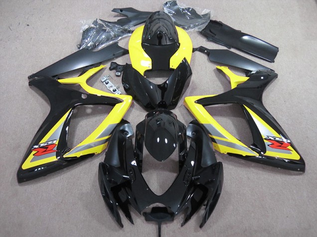Black Yellow 2006-2007 GSXR 600 Motorcycle Fairings Black Yellow 2006-2007 GSXR 600 Motorcycle Fairings