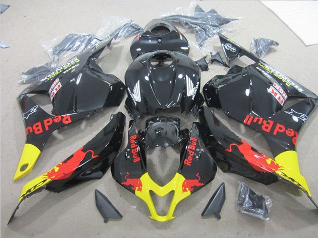 Black Yellow Red Bull 2009-2012 CBR600RR Motorcycle Fairings Black Yellow Red Bull 2009-2012 CBR600RR Motorcycle Fairings