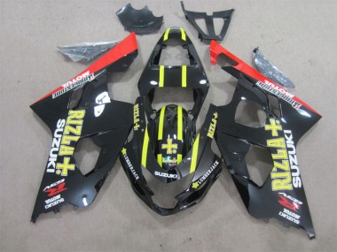 Black Yellow Rizla 2004-2005 GSXR 600 Motorcycle Fairing