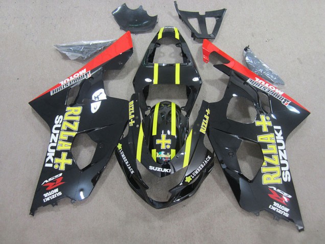 Black Yellow Rizla 2004-2005 GSXR 750 Motorcycle Fairings Black Yellow Rizla 2004-2005 GSXR 750 Motorcycle Fairings