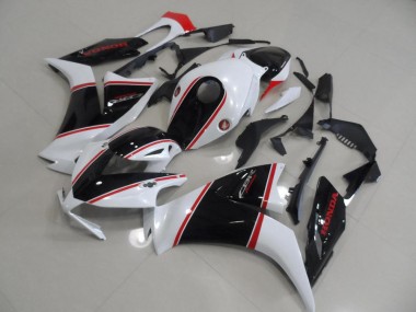 Black and White and Red Stripe 2012-2016 CBR1000RR Motorcycle Fairings