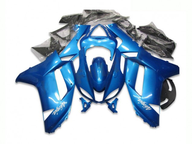 Blue 2007-2008 ZX6R Motorcycle Fairings Blue 2007-2008 ZX6R Motorcycle Fairings