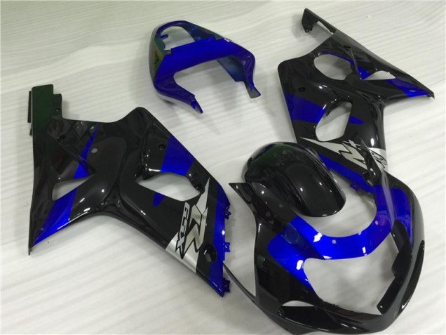 Blue Black 2000-2002 GSXR 1000 Motorcycle Fairings Blue Black 2000-2002 GSXR 1000 Motorcycle Fairings
