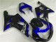 Blue Black 2000-2002 GSXR 1000 Motorcycle Fairings Blue Black 2000-2002 GSXR 1000 Motorcycle Fairings