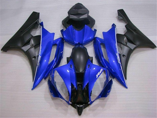 Blue Black 2006-2007 YZF R6 Aftermarket Motorcycle Fairings Blue Black 2006-2007 YZF R6 Aftermarket Motorcycle Fairings