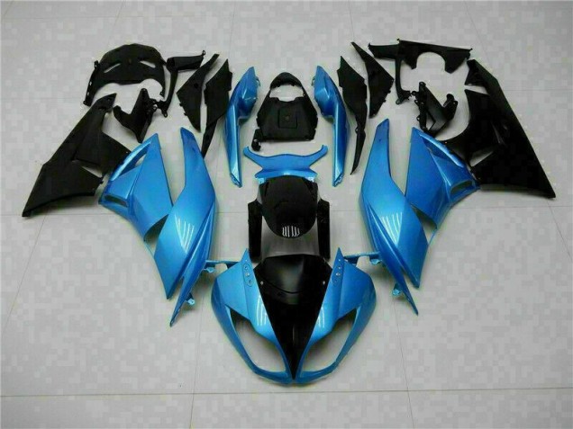 Blue Black 2009-2012 ZX6R Motorcycle Fairings Blue Black 2009-2012 ZX6R Motorcycle Fairings