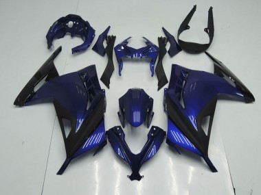 Blue Black 2013-2016 ZX300R Motorcycle Fairings