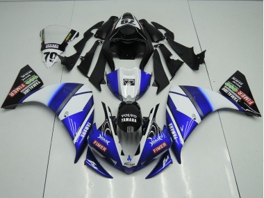 Blue Black Sterilgarda 2012-2014 YZF R1 Motorcycle Fairings
